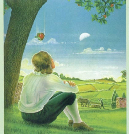                                “왜 사과는 위나 옆이 아니라 항상 아래로만 떨어질까?”